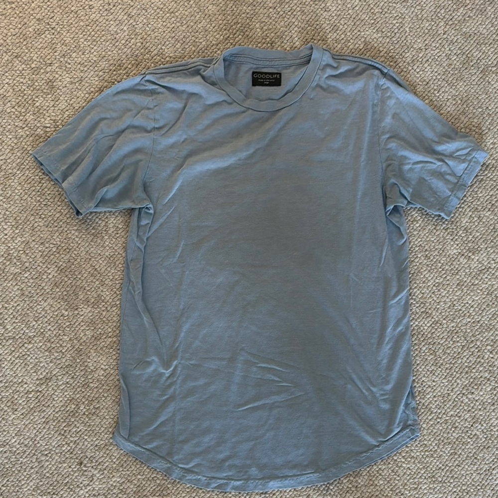 Goodlife Men's Crew Neck T-Shirt in Light Blue